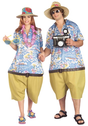 Adult Tropical Tourist Costume -image