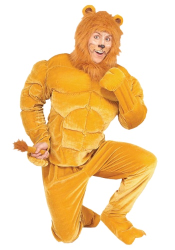 Macho Cowardly Lion Costume -image