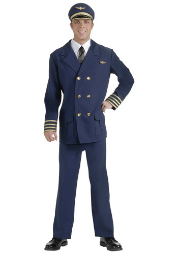 Adult Airline Pilot Costume -image