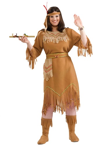 Plus Size Native American Costume -image
