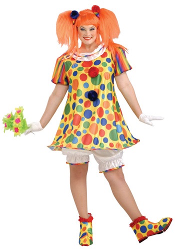 Plus Size Giggles the Clown Costume By: Forum Novelties, Inc for the 2015 Costume season.