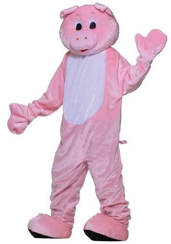 Deluxe Pig Mascot Costume -image