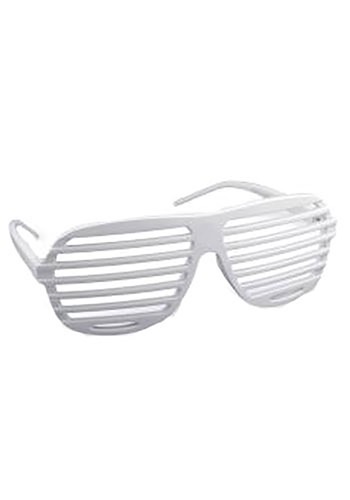 White 80s Glasses -image