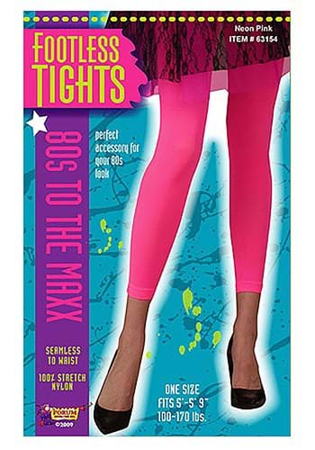 unknown Neon Pink Footless Tights
