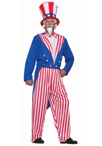 Plus Size Uncle Sam Costume -image