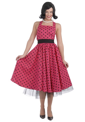 50s Polka Dot Dress Costume -image