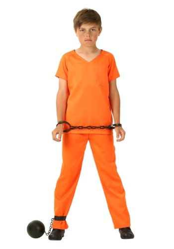 Boy s Orange Prisoner Costume