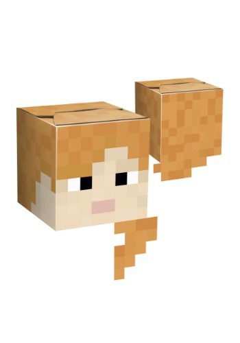 Alex Cardboard Head from Minecraft
