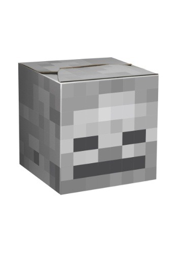 Skeleton Cardboard Head from Minecraft