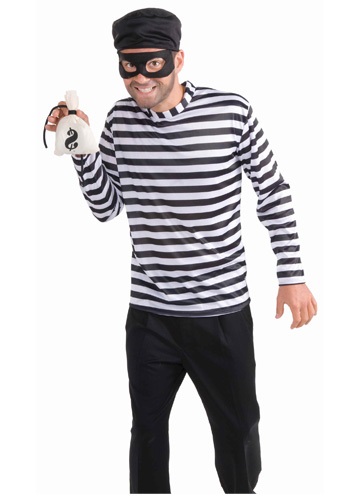 Mens Burglar Costume -image