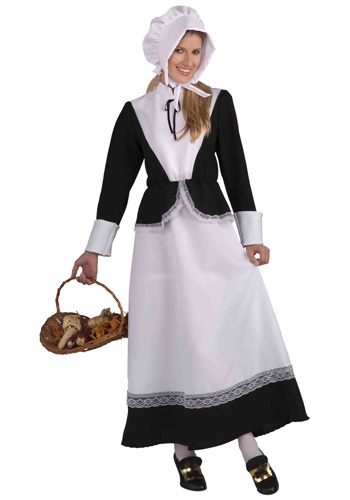 Adult Pilgrim Woman Costume -image