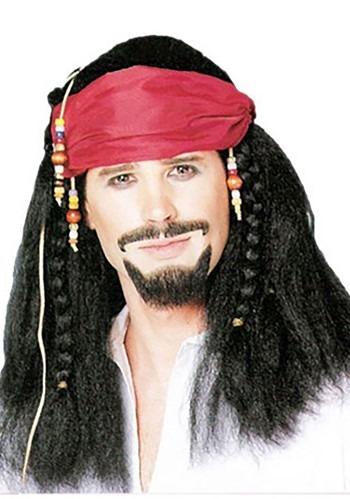 Buccaneer Braided Wig & Bandana -image