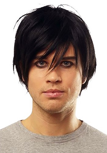 Emo Black Wig -image