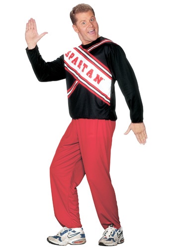 Mens Spartan Cheerleader Costume -image