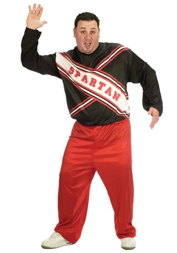 Plus Size Spartan Cheerleader Costume -image