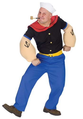 Adult Popeye Costume By: Fun World for the 2022 Costume season.