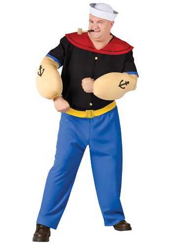 unknown Plus Size Popeye Costume