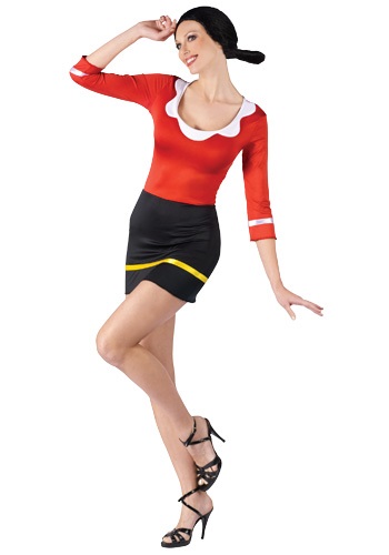 Sexy Olive Oyl Costume -image