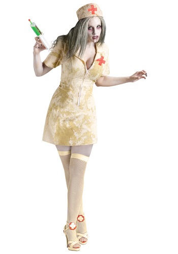 Sexy Zombie Nurse Costume -image