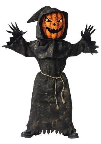 Kids Bobble Eyes Pumpkin Costume -image