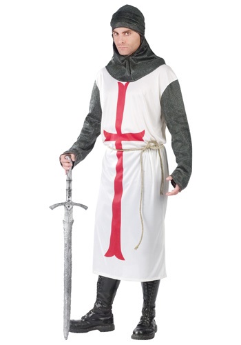 Men's Templar Knight Costume -image
