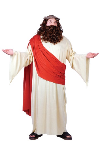 Plus Size Jesus Costume By: Fun World for the 2022 Costume season.