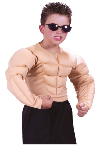 Child Muscle Chest Shirt By: Fun World for the 2015 Costume season.