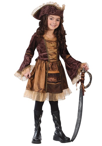 Child Sassy Victorian Pirate Costume