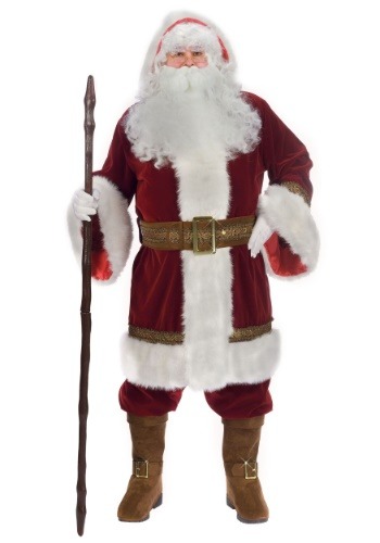 Plus Size Old Time Santa Costume -image
