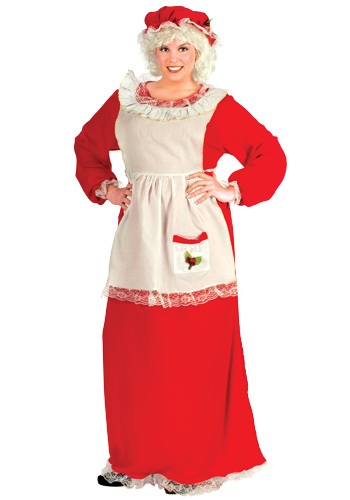 Plus Size Mrs Claus Costume -image