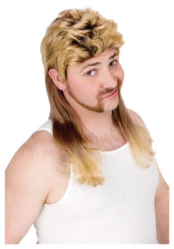 unknown Blonde Mullet Wig