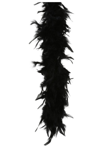 Black 80 Gram Feather Boa -image