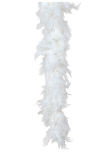 White 80 Gram Feather Boa -image