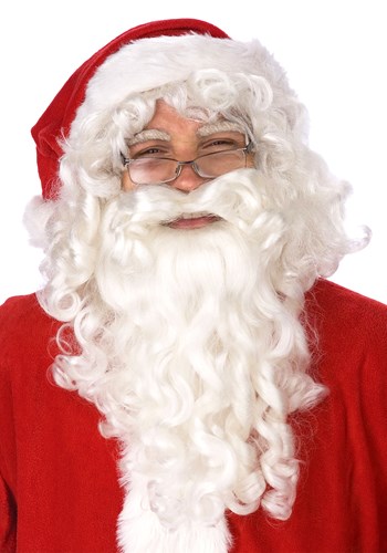 Santa Claus Wig and Beard Set -image