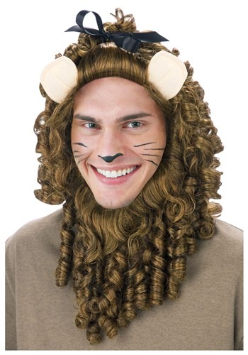 Deluxe Curly Lion Wig -image