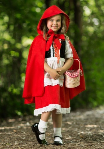 Deluxe Child Little Red Riding Hood Costume -image
