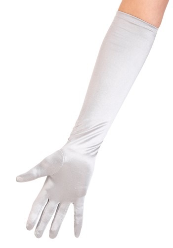 unknown Silver Costume Gloves