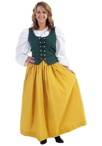 Gold Peasant Skirt -image