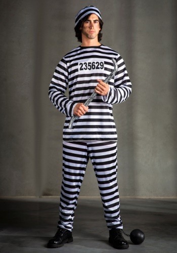 Mens Prisoner Costume   Prison Jumpsuit Costumes By: Fun Costumes for the 2022 Costume season.