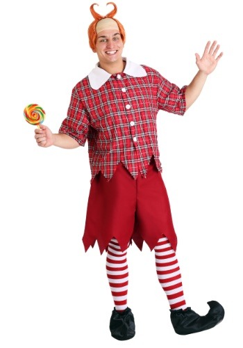 Adult Red Munchkin Costume By: Fun Costumes for the 2022 Costume season.