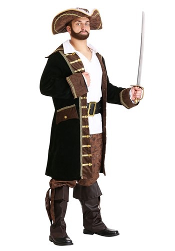 Men's Realistic Pirate Costume -image