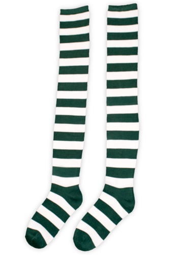 Green and White Munchkin Socks -image