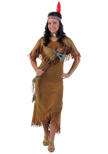Plus Size Deluxe Women's Indian Costume -image