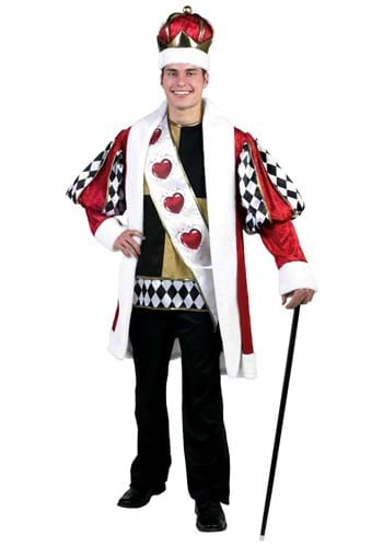 Plus Size Deluxe King of Hearts Costume By: Fun Costumes for the 2022 Costume season.