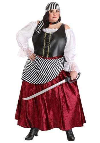 Plus Size Deluxe Pirate Wench Costume By: Fun Costumes for the 2022 Costume season.
