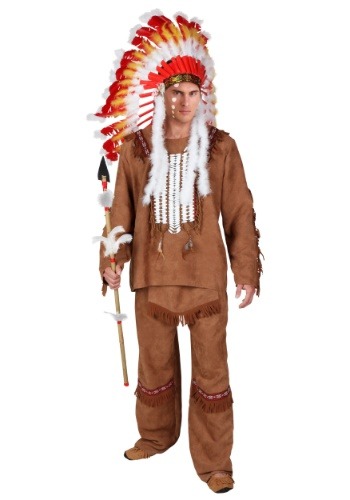 unknown Plus Size Deluxe Mens Indian Costume