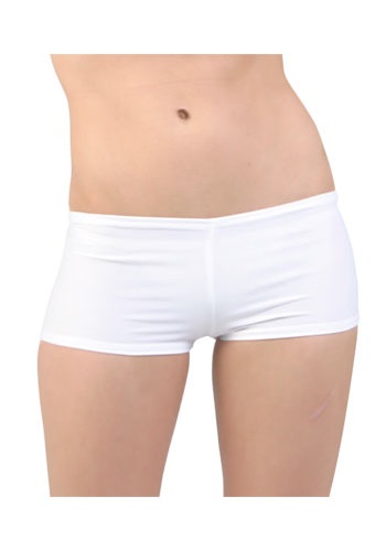 Sexy White Lycra Hot Pants -image