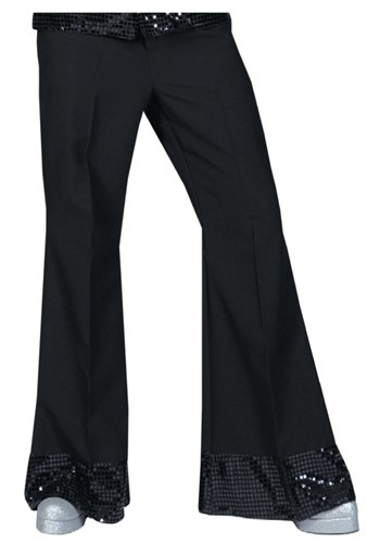 Black Sequin Cuff Disco Pants By: Funny Fashions for the 2022 Costume season.