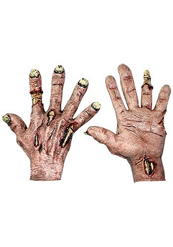 Zombie Flesh Hands By: Ghoulish Productions for the 2022 Costume season.