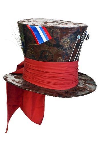 Jumbo Brown Mad Hatter Hat -image